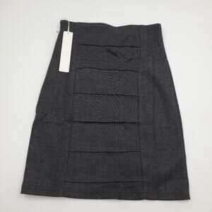 Line & Dot Grey Jersey Knit Pencil Skirt in Gray Size XS